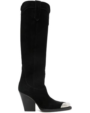 Paris Texas El Dorado Metal Toe 90Mm Boots - Black