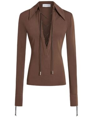 16Arlington Pia Oberteil Mit Schnürung - Braun