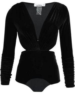 Amir Slama Body Con Cuello En V - Negro