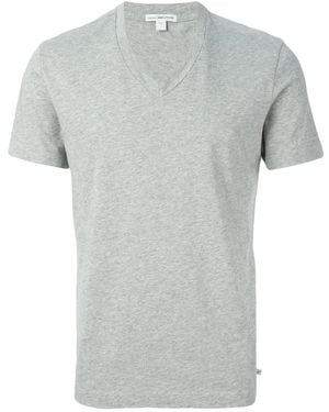 James Perse Vネック Tシャツ - グレー