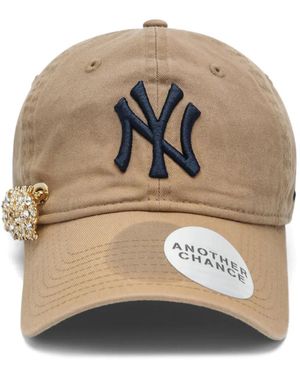 ANOTHER CHANCE Verzierte Baseballkappe Mit Logo-Stickerei - Natur
