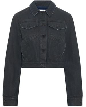 Marine Serre Moon Waxed Denim Jacket - Black