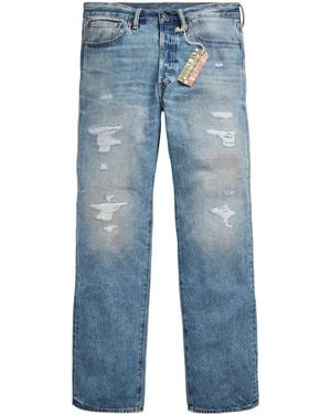 RRL High-Waist Slim-Cut Jeans - Blue