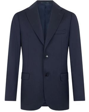 Brooks Brothers Virgin-Wool Single-Breasted Blazer - Blue