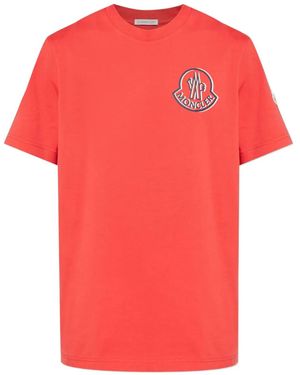 Moncler ロゴ Tシャツ - レッド