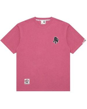 Aape By A Bathing Ape Logo-print cotton T-shirt - Pink