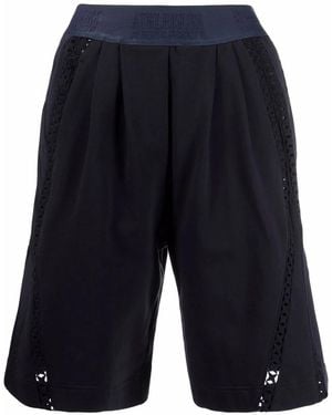 Alberta Ferretti Cut-Out Detail Shorts - Blue