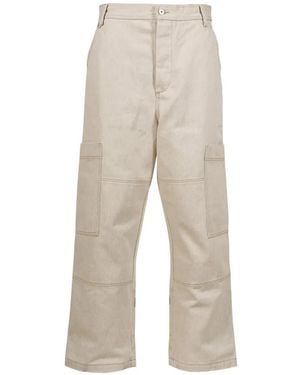 Jacquemus Carré De-Nîmes Denim Cargo Pants - Natural