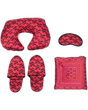Versace Patterned Travel Set - Red