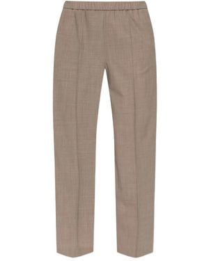 Fabiana Filippi Creased Straight-Leg Trousers - Grey