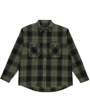 Purple Brand Plaid Shirt - Green