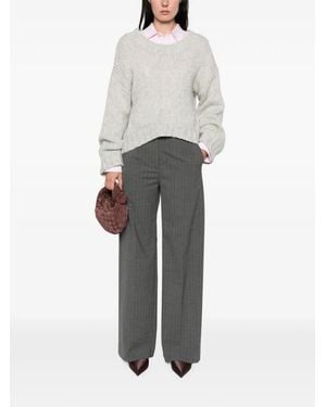 EMERSON RENALDI Chunky-Knit Crew-Neck Sweater - Gray