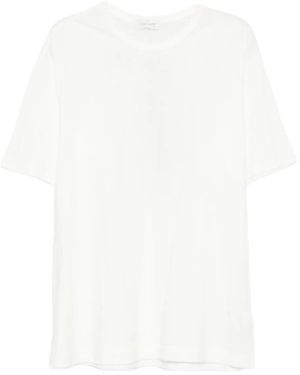 Yohji Yamamoto Short-Sleeve Cotton T-Shirt - White