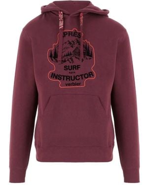 APRÈS SURF Hoodie mit Logo-Print - Rot
