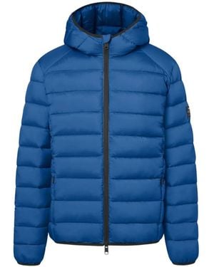 Ecoalf Aspenalf Hooded Quilted Jacket - Blue