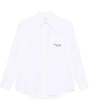 Sporty & Rich T-Shirt À Logo Brodé - White