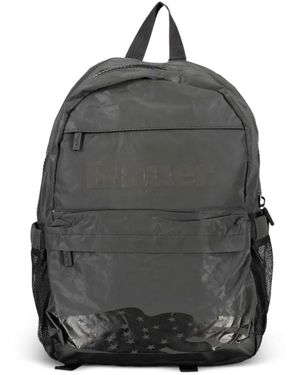 Blauer Logo-Print Packable Backpack - Grey