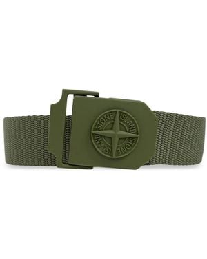 Stone Island Compass-Logo Belt - Green