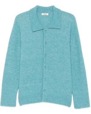 Sandro Geknöpfter Cardigan - Blau