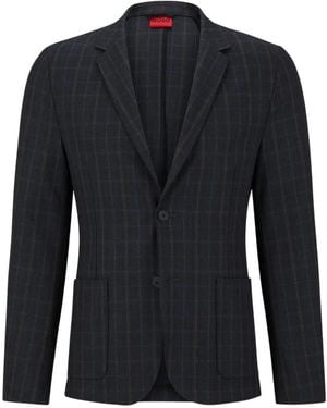 HUGO Blazer A Cuadros - Azul
