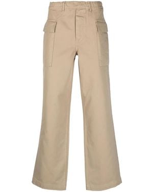 sunflower Straight-Leg Cropped Trousers - Natural