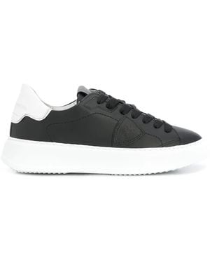 Philippe Model Side Logo Patch Trainers - Black