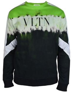 Valentino Garavani Tie-Dye Vltn-Printed Jumper - Green