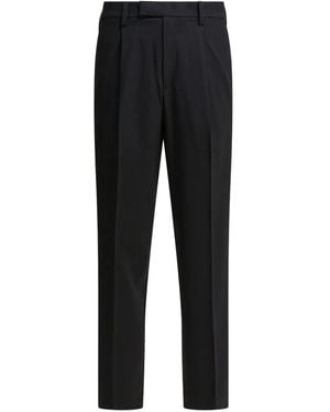 Vince フロントプリーツ パンツ - ブラック