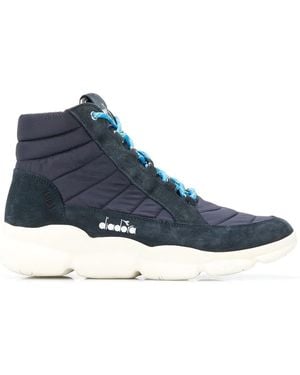 Diadora X The Editor Booth Hi-Top Trainers - Blue