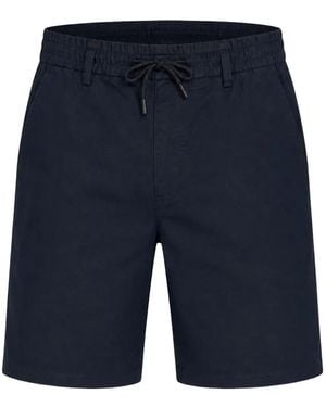BOSS Drawstring-Waist Bermuda Shorts - Blue