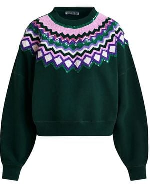 Essentiel Antwerp スパンコール セーター - グリーン