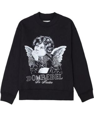 DOMREBEL Lil Reb プリント スウェットシャツ - ブラック
