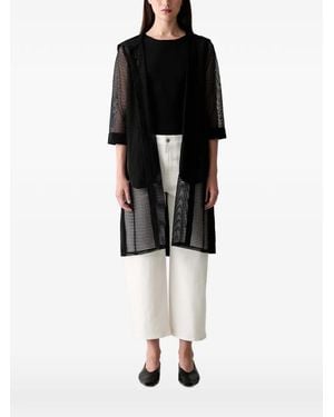 Joseph Ribkoff Mesh-Panelled Jacket - Black