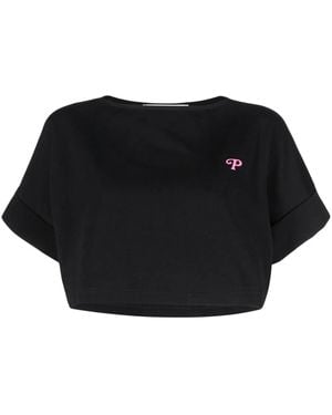 Philosophy Di Lorenzo Serafini クロップド Tシャツ - ブラック