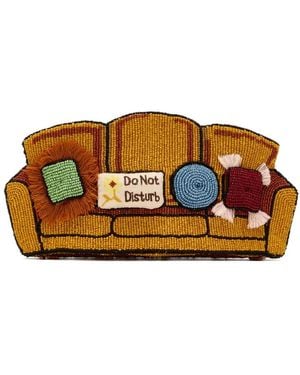 STAUD Couch Clutch Mit Perlen - Orange