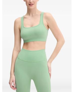 Casall Criss-Cross Strap Sports Bra - Green