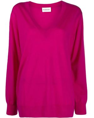 P.A.R.O.S.H. Lisa V-Neck Jumper - Pink