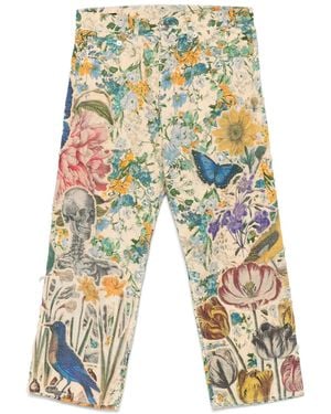 R13 Broek Met Bloemenpatroon - Meerkleurig