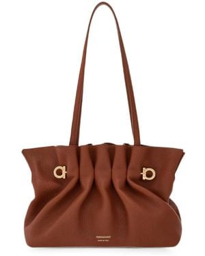 Ferragamo Soft-Bag (S) - Brown