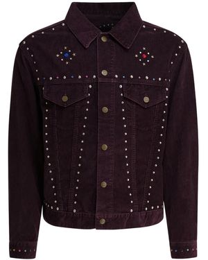 Needles Studs Butterfly-Detail Jacket - Blue