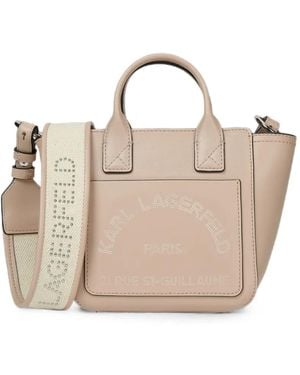 KARL LAGERFELD K/Daily Top-Handle Tote Bag - Natural