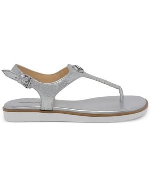 MICHAEL Michael Kors Logo Buckle Sandals - White