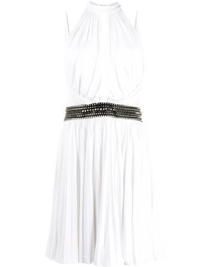 Philipp Plein Draped Mini Dress - White