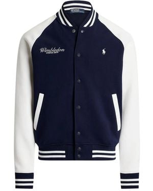 Polo Ralph Lauren X Wimbledon Knitted Bomber Jacket - Blue