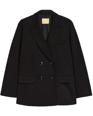Momoní Lipina Double-Breasted Blazer - Black
