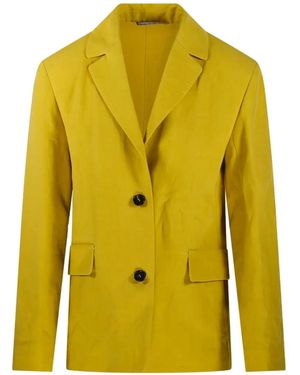 Max Mara Single-Breasted Blazer - Yellow