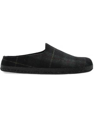 Birkenstock Amsterdam Wrapped Dip Check-Pattern Mules - White