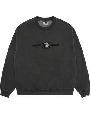 Aape By A Bathing Ape Sweater Met Geborduurd Logo - Zwart
