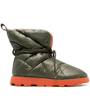 PIUMESTUDIO Laccio Padded Ankle Boots - Green