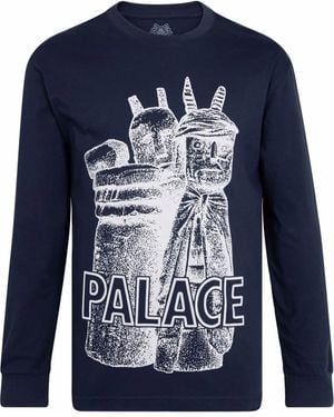Palace T-Shirt Winz Con Logo - Blu